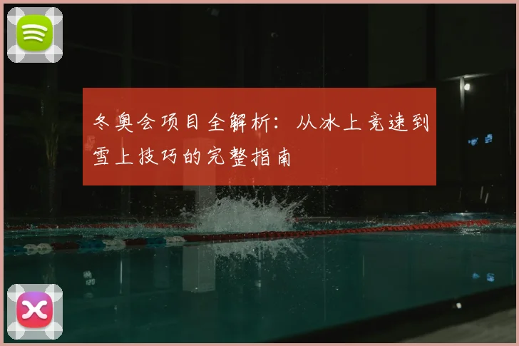冬奥会项目全解析：从冰上竞速到雪上技巧的完整指南